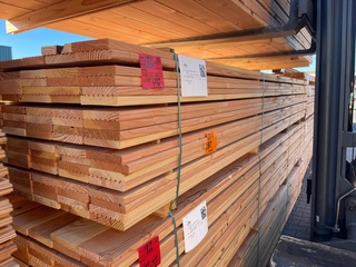Ca. 140x Douglas Vlonderplanken, 25x140mm, lengte 400cm